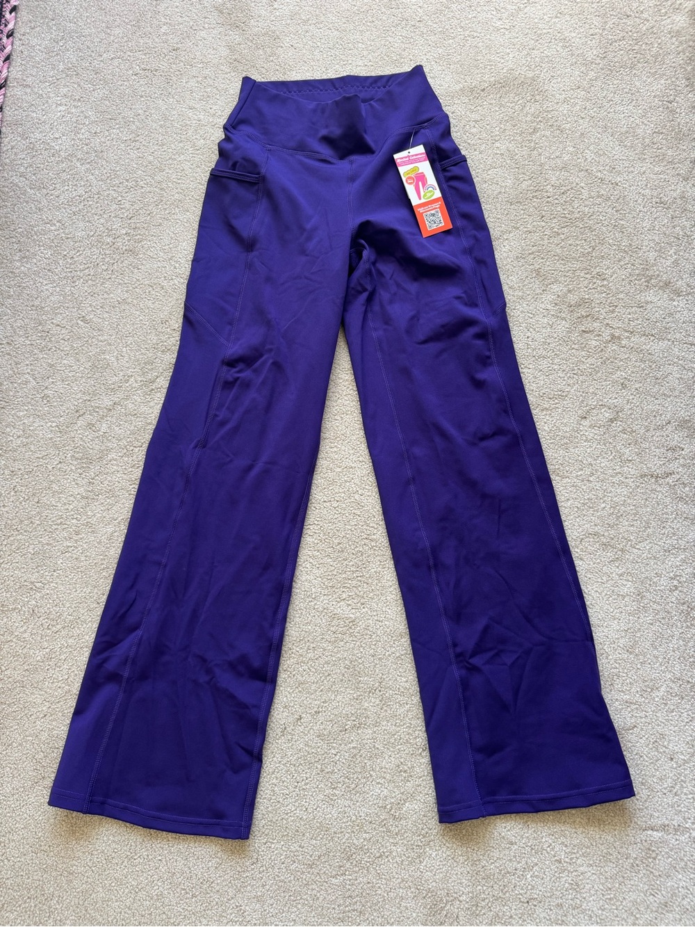 Pop Fit purple flare leggings